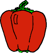 tegning av rød paprika